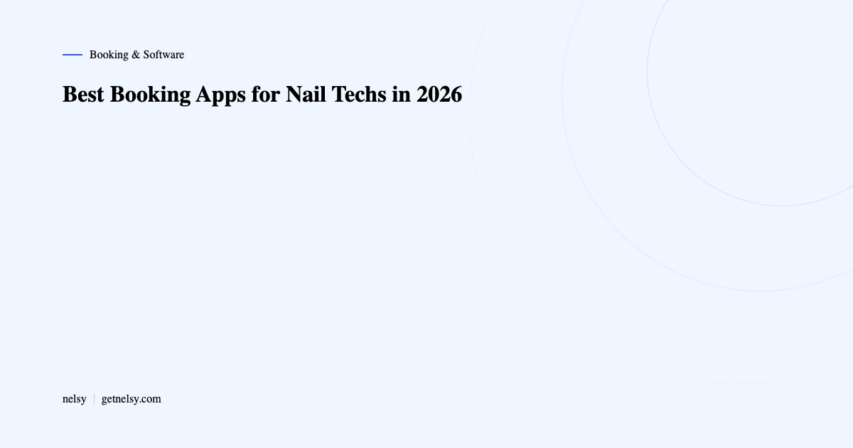 Best booking apps for nail techs 2026