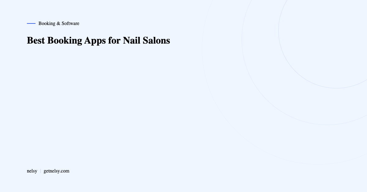 Best booking apps for nail salons