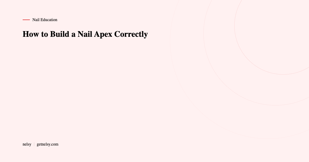 How to build a nail apex correctly
