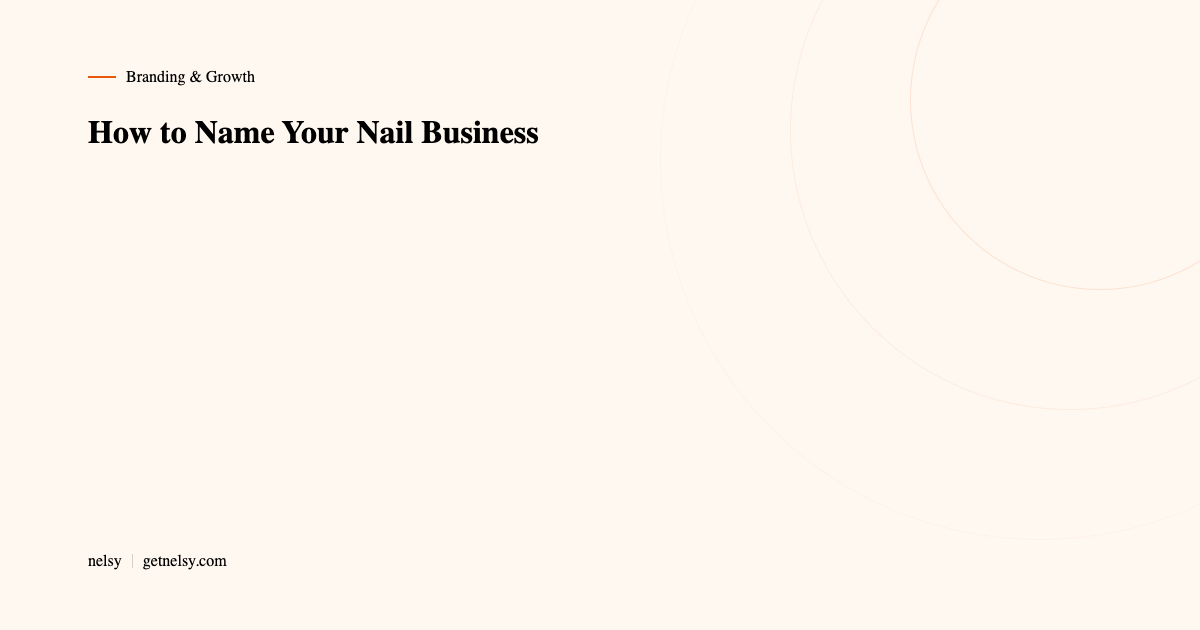 How to name your nail business