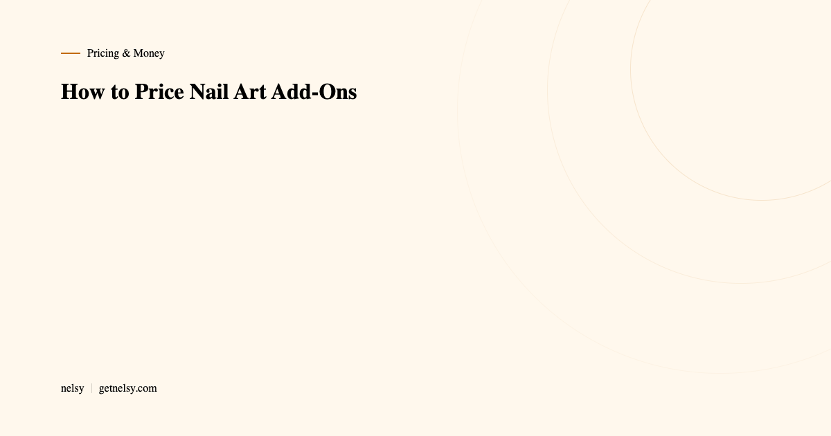 How to price nail art add-ons
