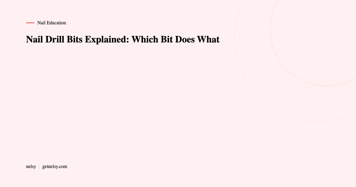 Nail drill bits guide for nail techs